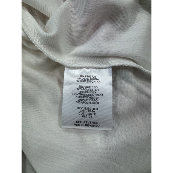 City Studio Juniors' Women's Ivory Floral Cowl Neck Self-Tie Dress Size 11/12 - Picture 9 of 14